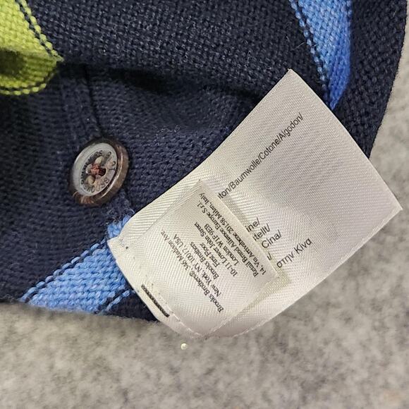 Brooks Brothers 346 Sweater Mens XL Stripe Supima Cotton Knit Pullover Henley - Picture 10 of 13